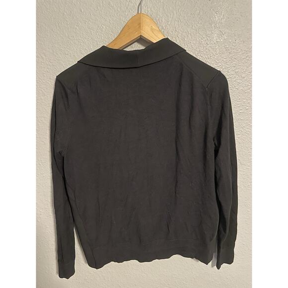 Ted Baker London Womens Open Front Cardigan Blazer Size 2 Black Modern Career - Picture 2 of 7